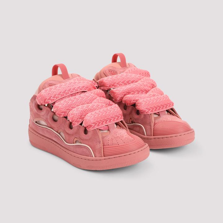 Produktbild Lanvin curb suede sneakers pink color (37)
