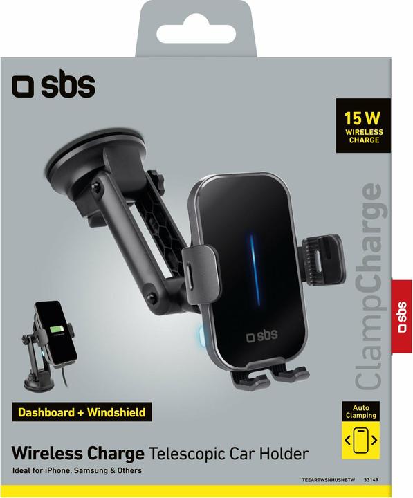 Actual product image SBS Clamp Wireless Charge 15W black