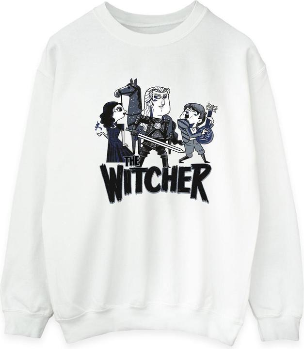 Actual product image Netflix Mens The Witcher Team Illustrated Sweatshirt (S)