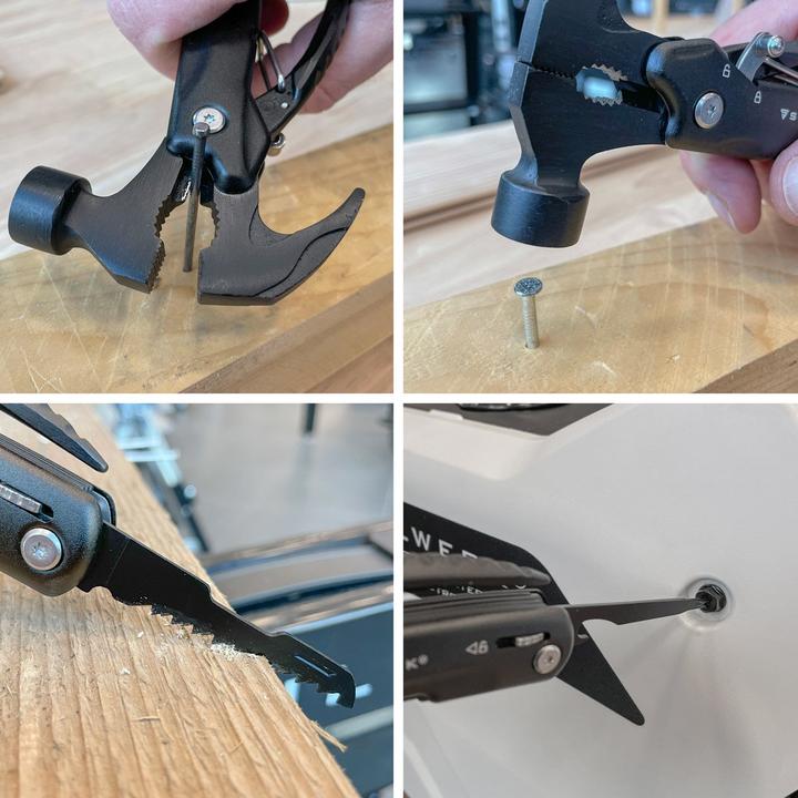 Immagine prodotto Stahlwerk Multitool 12 strumenti Coltello tascabile Strumento multifunzione Torcia elettrica (12 Funzioni)