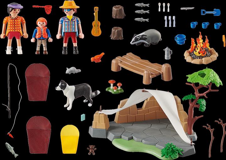 Actual product image Playmobil Family on camping trip (70743, Playmobil Family Fun)