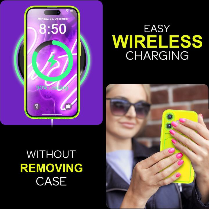 Image du produit Nalia Transparent Transparent Silicone Porte-cartes (Apple iPhone 16)