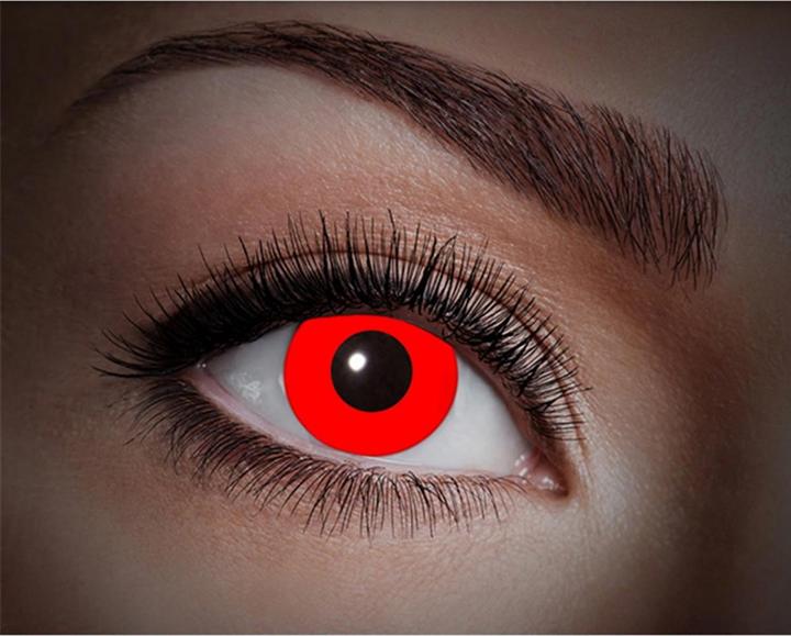 Actual product image Eyecatcher UV-contact lenses (Red)