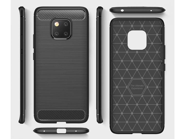 Produktbild Screenguard Huawei Mate 20 Pro Hülle Carbon Brushed Soft TPU (Huawei Mate 20 Pro)