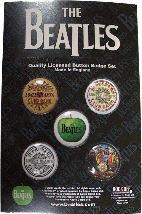 Produktbild The Beatles Abzeichen Sgt Pepper 5erPack