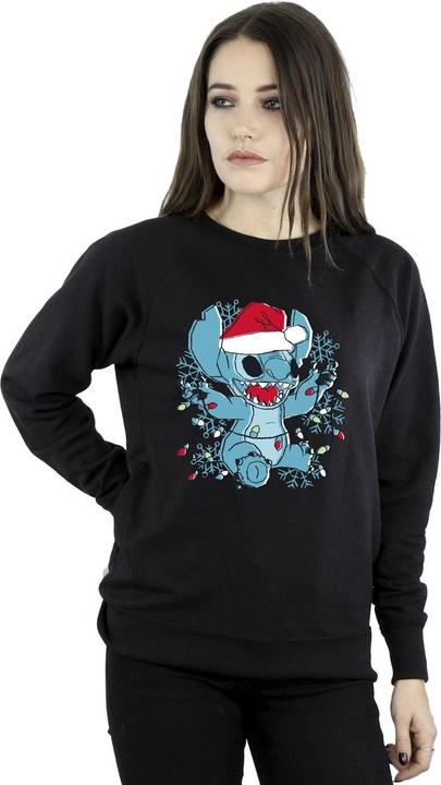 Immagine prodotto Disney Lilo And Stitch Christmas Lights Sketch Felpa Donna (XL)