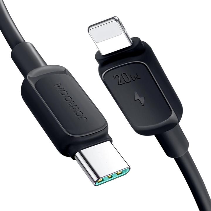 Actual product image Joyroom Color Series USB-C - Lightning Cable 20W, 1.2m - Black (1.20 m, USB 3.2 Gen 2)
