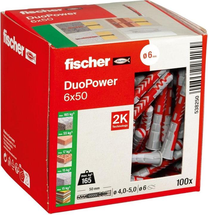 Produktbild Fischer DuoPower 6x50 (100 Stk.)