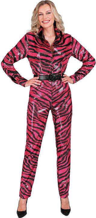 Actual product image Widmann Sequin trousers in zebra look pink/black (XL)