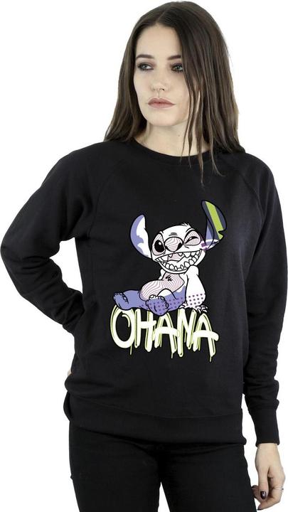 Immagine prodotto Disney Lilo And Stitch Ohana Graffiti Felpa Donna (M)
