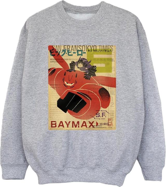 Produktbild Disney Big Hero 6 Baymax Flying Baymax Newspaper Sweatshirt Jungen (152, 158)