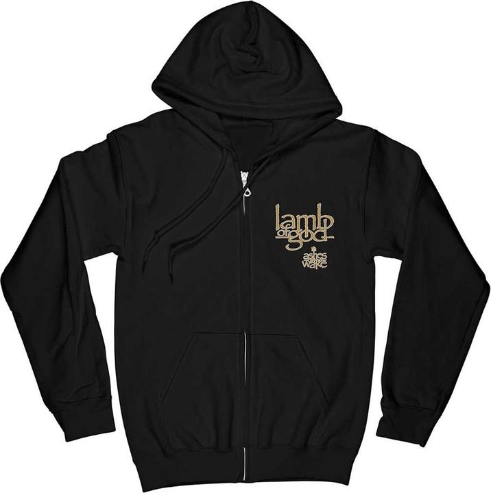 Actual product image Lamb Of God Unisex Adult Ashes Of The Wake Album Cover Full Zip Hoodie (S)