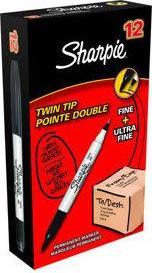 Produktbild Sharpie Twin Tip (Schwarz, 1 mm, 1 x)