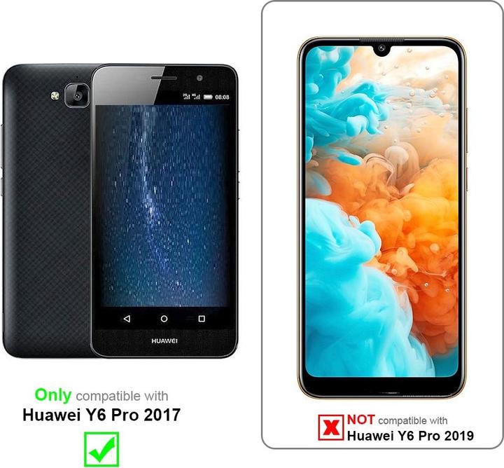Image du produit Cadorabo Couverture métallique mate TPU (Huawei Y6 Pro (2017))