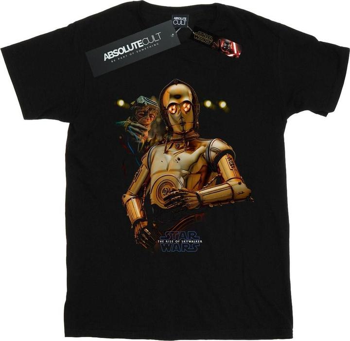 Actual product image Star Wars Mens The Rise Of Skywalker C-3PO And Babu Frik T-Shirt (4XL)