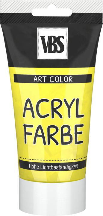 Produktbild VBS Acrylfarbe, 75 ml (Primärgelb, 75 ml)