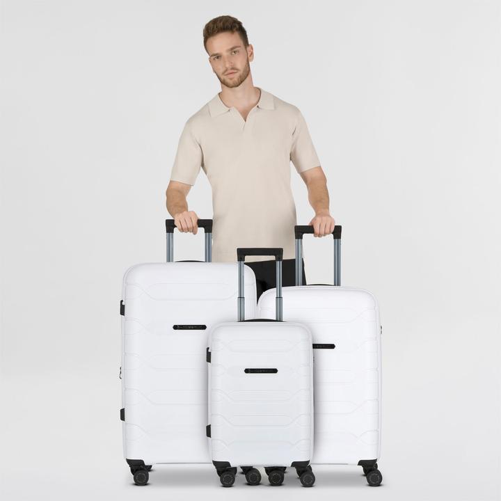 Produktbild Polestream Strz by Asteroid 4 Rollen Kofferset 3-teilig mit Dehnfalte (200 l, XL (ab 115l))