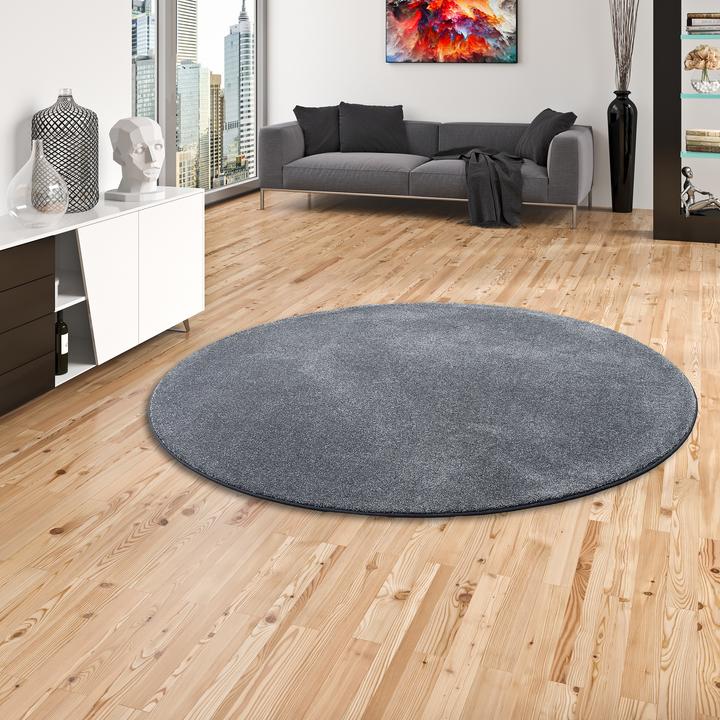 Produktbild Snapstyle Hochflor Luxus Velours Teppich Touch (Ø 133 cm)