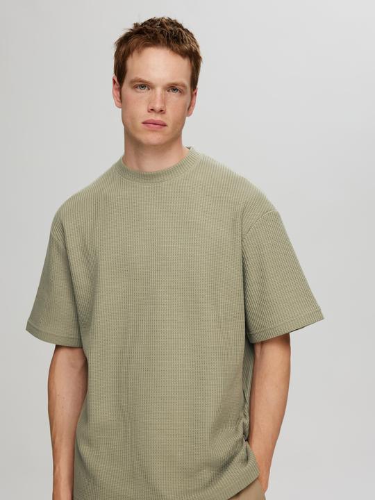Immagine prodotto Selected Homme Relaxed Fit Waffelmuster T-Shirt (XL)