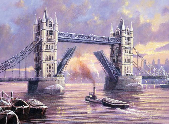 Immagine prodotto Magni Pittura per numeri - Professionista "Tower Bridge", quadro fai da te di circa 40 x 32,5 cm, inclusi