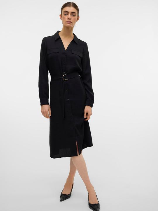 Produktbild Vero Moda VMVICA Midikleid Hemdblusenkleid (L)
