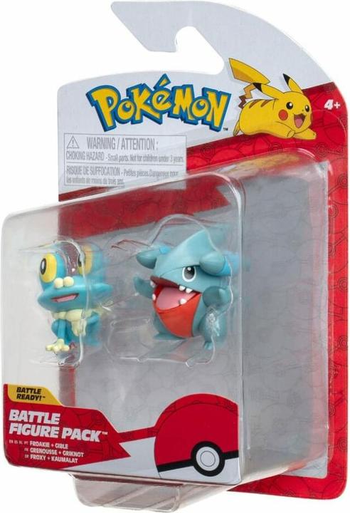 Actual product image Pokémon Battle Figure - Gible & Froakie (PKW3013)