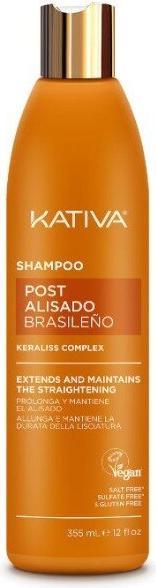 Kativa Nachglättungsshampoo Keratin 335 Neu (355 ml, Flüssiges Shampoo)