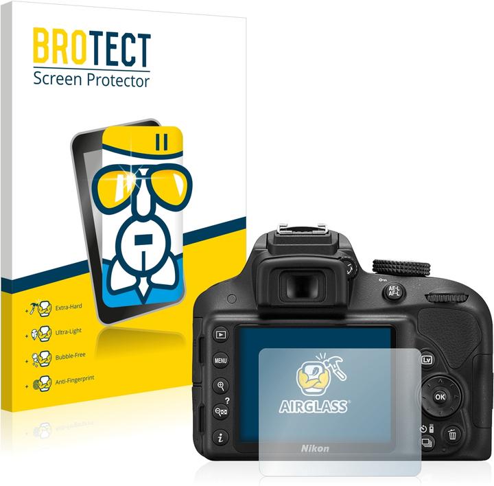 BROTECT AirGlass Panzerglasfolie (Displayschutz, D3300)