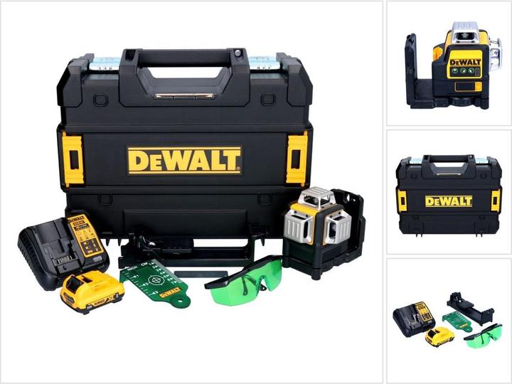 Immagine prodotto DeWalt Laser multilinea verde 3x360°/ 10,8Volt con batteria da 2,0 Ah DCE089D1G