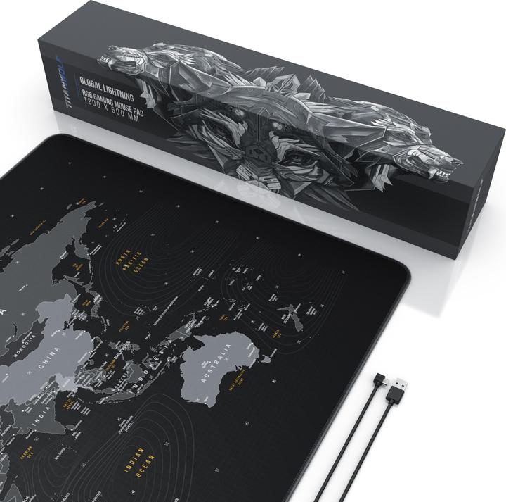 Actual product image Titanwolf RGB gaming mouse pad (3XL)