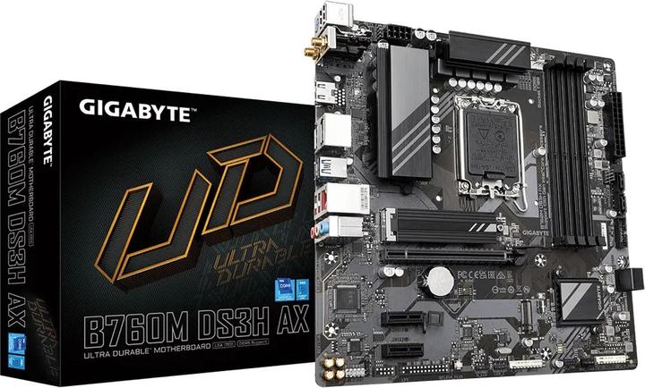 Produktbild Gigabyte GA-B760M DS3H AX (LGA 1700, Intel B760 Express, mATX)