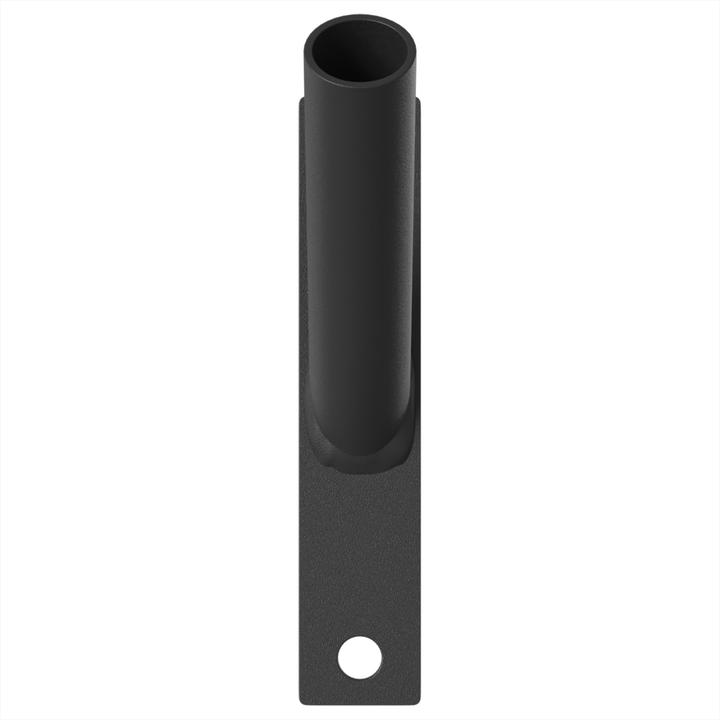 Produktbild VidaXL Flaggenmast Halterung für 1 Flagge zur Wandmontage aus schwarzem Metall