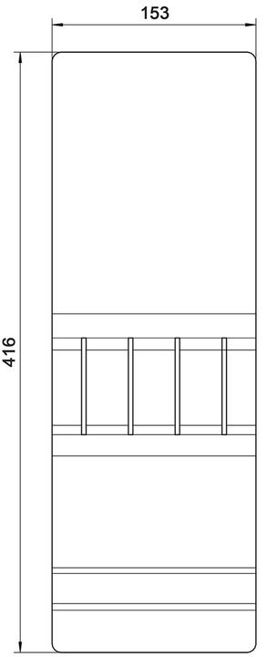 Image du produit Werkstarck Porte-couteau Basic KB 600-1200 anthraci