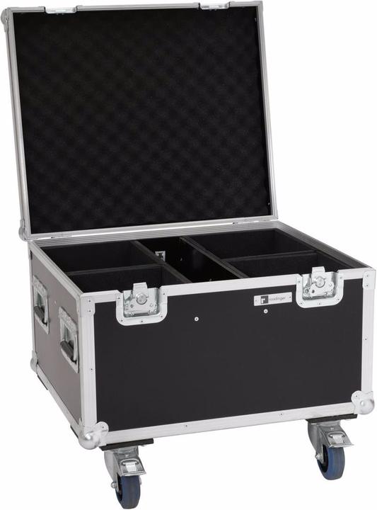 Actual product image Roadinger Flightcase 4x LED IP PAR 7x8W QCL/7x9W SCL with wheels (Accessories)