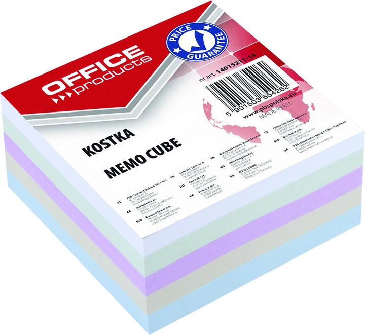 Produktbild Office Products Notizwürfel-nachfüllblätter, 85x85x40mm, farbig sortiert