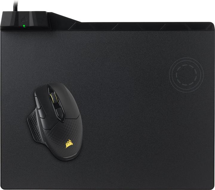 Produktbild Corsair MM1000 mit kabelloser Qi-Ladezone (L)