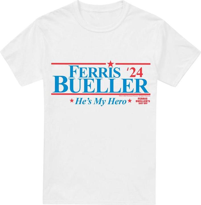 Actual product image Ferris Bueller´s Day Off Mens 2024 President T-Shirt (XXL)