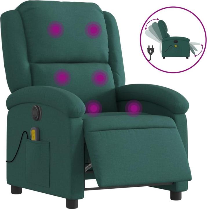 Image du produit VidaXL Fauteuil de massage électrique Tissu