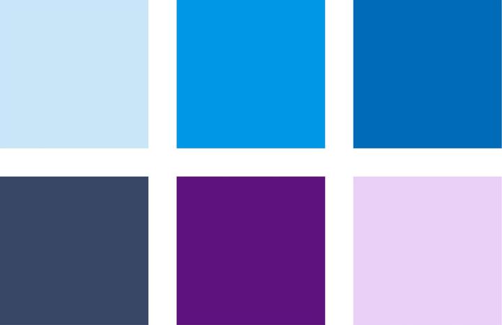 Actual product image Staedtler Fibre pen with brush tip (Blues & Violets, 6 x)