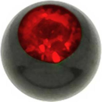 Immagine prodotto Bijouteria Chiusura piercing (Cristallo premium, Acciaio chirurgico 316L, Rivestimento PVD (nero))