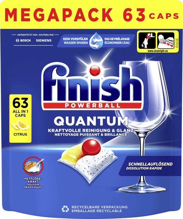 Produktbild Finish Quantum (Tabs, 63 Waschgänge)