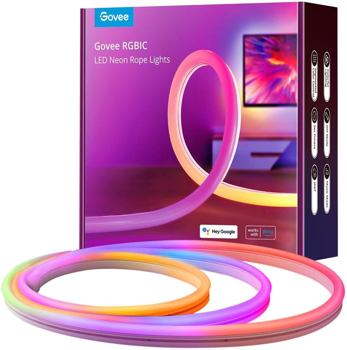 Govee Neon (Weiss, 500 cm, Indoor, Outdoor)
