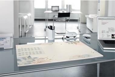 Produktbild Sigel Papier-Schreibunterlage Design, Pastel Garden, mit 2-Jahres-Kalendarium, DE/EN/FR/NL, 595x410 mm, 80 (595 x 410 mm)
