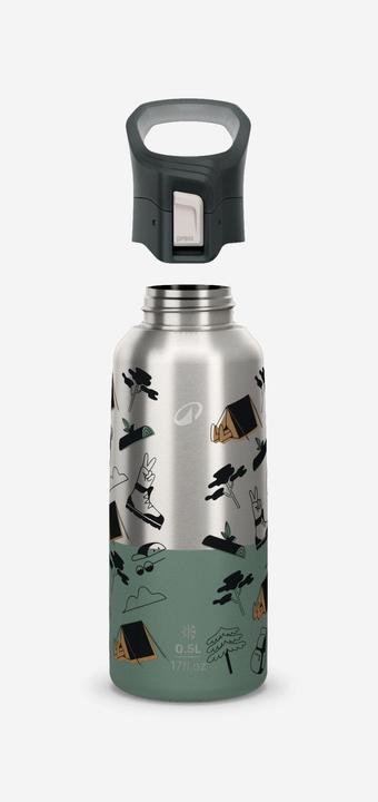 Immagine prodotto Quechua Trinkflasche Isolierflasche Schnellverschluss Wandern - 900 0,5 L (0.50 l)