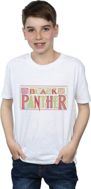 Actual product image Boys Black Panther Tribal Logo T-Shirt (152, 158)