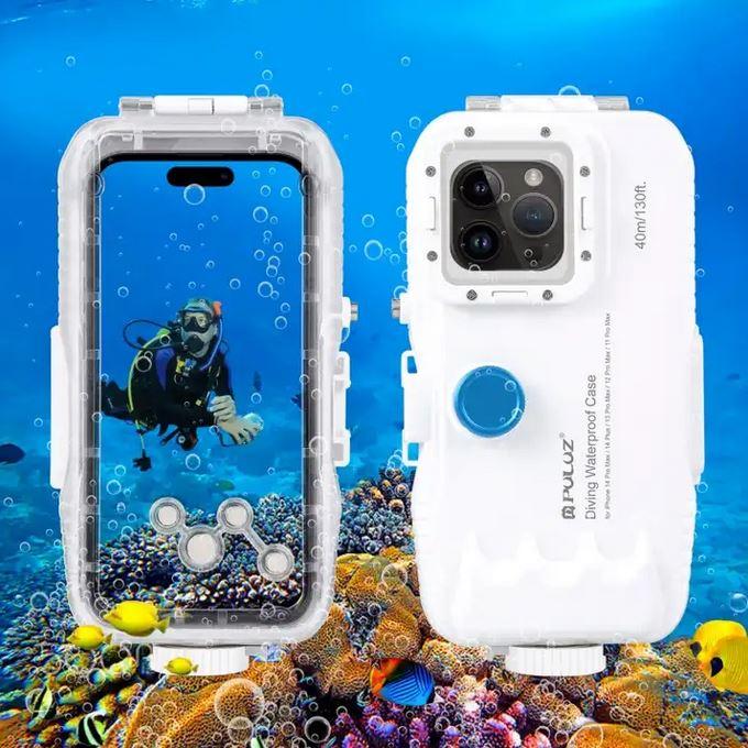 Actual product image PhoneLook Cover Waterproof protective cover PULUZ for snorkelling and diving up to 40M IPX8 Grade s (large) (Apple iPhone 12 Pro Max)