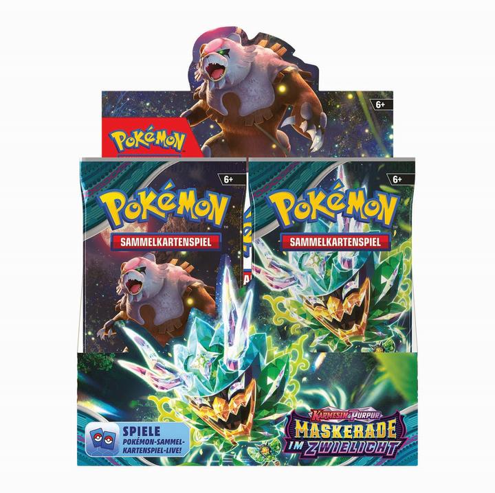 Actual product image Pokémon Twilight Masquerade (German, Booster display)