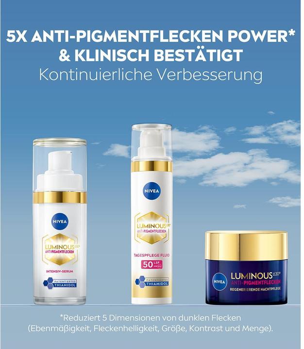 Produktbild NIVEA Cellular Luminous630 Anti-Pigmentflecken Nachtcreme (50 ml, 24h Creme)