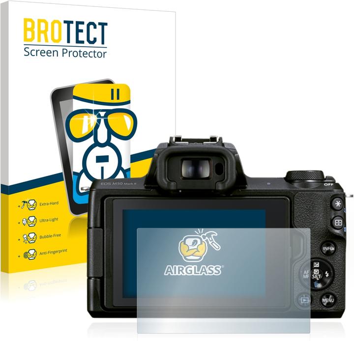 BROTECT AirGlass Panzerglasfolie (Displayschutz, EOS M50 Mark II)