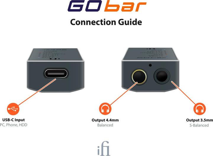 Image du produit iFi Audio GO bar (commutateur de gain, Bass Boost, USB-DAC)